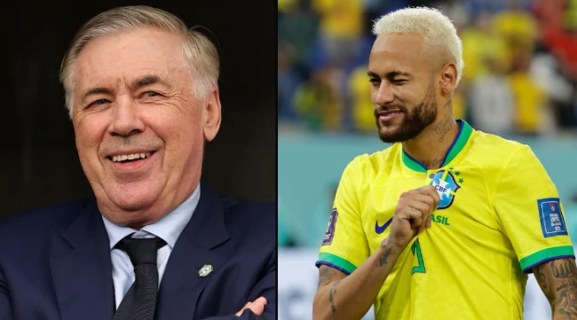 HLV Ancelotti gọi Neymar trở lại tuyển Brazil dự World Cup 2026