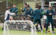 Arsenal vắng 5 ngôi sao trong buổi tập trước vòng cuối Ngoại hạng Anh