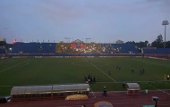 Sân Gò Đậu mất điện giữa trận cầu sinh tử ở V-League