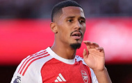 William Saliba tự tin nằm trong nhóm trung vệ xuất sắc nhất