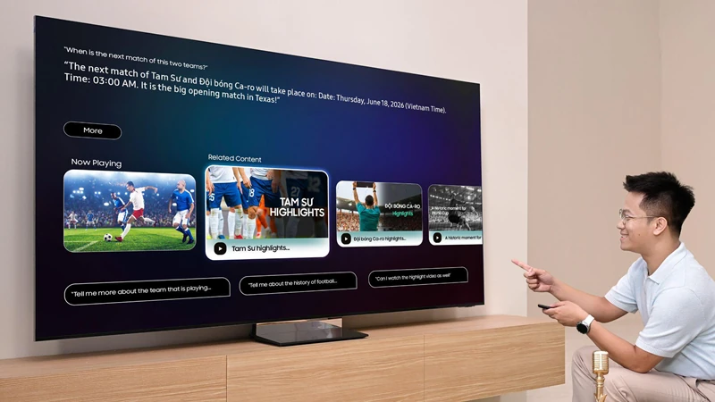 Samsung AI TV trổ tài dự đoán kết quả World Cup, thông thái đến bất ngờ