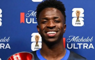 Vinicius đòi quà Ancelotti sau cú đánh đầu tung lưới Scotland