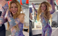 Shakira ăn mừng cực cháy khi Colombia thắng Congo