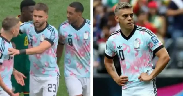 Tielemans và Trossard bùng nổ cứu Bỉ sau khi suýt tẩn nhau