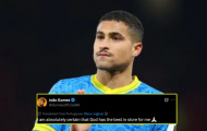 MU đổ vỡ thương vụ Ederson, Joao Gomes đăng thông điệp đầy ẩn ý