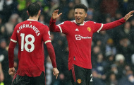Sancho mặc áo Bruno Fernandes tập luyện