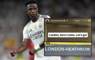 Đại diện Vinicius tới London, fan Arsenal mơ về bom tấn