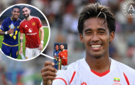 Thắng Lào 7-2, thủ lĩnh Myanmar ăn mừng cùng ảnh Bruno Fernandes