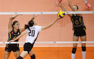 Màn trình diễn của Ngọc Hoa trong trận gặp CLB Vakifbank Spor Kulubu (Thổ Nhĩ Kỳ)