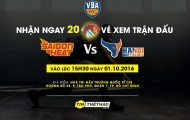 TinTheThao.com.vn tặng 20 vé xem bóng rổ đỉnh cao giữa Saigon Heat vs Hanoi Buffaloes