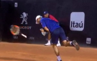 Thua set-point, Nishikori tức giận đập nát vợt