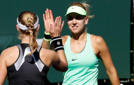 'Kiều nữ Playboy' Vesnina gây sốc nặng ở Indian Wells