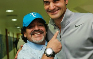 Huyền thoại bóng đá Diego Maradona nức nở khen Federer