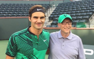 Federer đứng cặp với Bill Gates