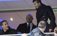 Becks và con trai đi xem trận đấu của M.U