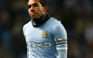 Mancini: Tevez hoàn toàn có thể ra sân cùng Man City