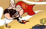 Howard Webb lại bị châm biếm vì Man United