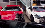 Những chiếc Ferrari tan nát sau vụ tai nạn 4 triệu USD