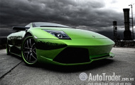 Lamborghini Murcielago màu xanh độc