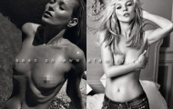 Kate Moss cởi áo khoe ngực trần, Jennifer Lopez khỏa thân chơi đấm bốc