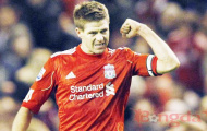 400 trận & hat-trick Steven Gerrard