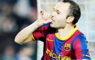 Iniesta hướng tới trận đấu thứ 400 cho Barcelona