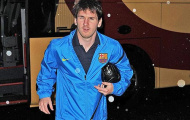 Messi bị “quấy rối” trước trận đấu