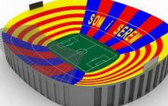 Video: Nghe và Xem khán giả tạo hình và hát trên sân Camp Nou