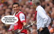 Wenger và danh hiệu Cầu thủ xuất sắc nhất mùa giải của Persie bị đem ra châm biếm