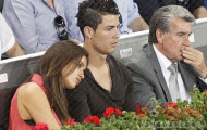Ronaldo và Irina tình tứ trên khán đài Madrid Open