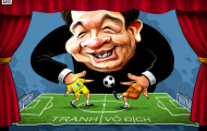 Biếm họa: Cúp vô địch V-League 2012 sao thoát khỏi tay... bầu Hiển!?