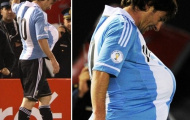 Messi giả bụng bầu mừng bàn thắng