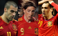 EURO 2012: Tây Ban Nha có hàng công “cùn” nhất trong Top 7