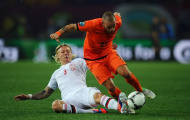 Sneijder chấn thương, nguy cơ lỡ trận gặp Đức