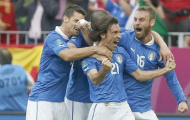 Andrea Pirlo được chấm điểm 7/10 ở trận hòa Tây Ban Nha