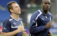 Hàng công Italia: Cassano + Balotelli = 0