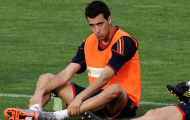 Bị chấn động não, Busquets vẫn ra sân trận gặp Croatia