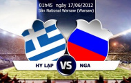 Tường thuật trực tiếp Euro 2012: Hy Lạp 1 - 0 Nga (KT)