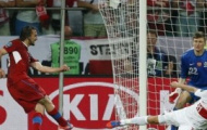Video Euro 2012: Khoảnh khắc Jiracek sút tung lưới Tyton mở tỉ số cho CH Czech