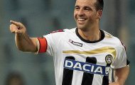 Milan chèo kéo lão tướng Di Natale