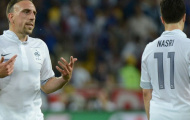 Bộ đôi Nasri - Ribery kịp hồi phục cho trận cầu đỉnh cao với Tây Ban Nha