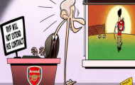 Biếm họa: Wenger sốc nặng vì Van Persie