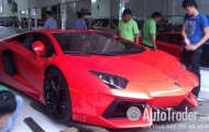 Rộ tin đồn thêm một chiếc Aventador màu đỏ về Việt Nam