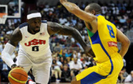 Video Giao hữu bóng rổ: LeBron James cùng tuyển Mỹ đánh bại Brazil