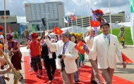 Lễ kéo quốc kỳ của đoàn Thể thao Việt Nam