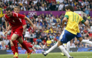 Video Olympic: Pha phối hợp đẳng cấp giữa Neymar và Oscar dẫn đến bàn thứ 3 của Brazil