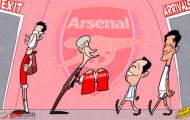 Biếm họa: Van Persie muốn ở lại Arsenal