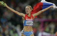 Môn điền kinh: Yuliya Zaripova giành HCV 3000m vượt rào nữ