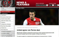 Van Persie 'tạo bão' trên Twitter