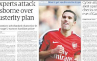 Báo chí nói về Van Persie: Một kẻ ích kỉ, bội bạc, hám tiền...